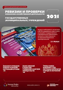 Ревизии и проверки финансово-хозяйственной деятельности государственных (муниципальных) учреждений №11 2021